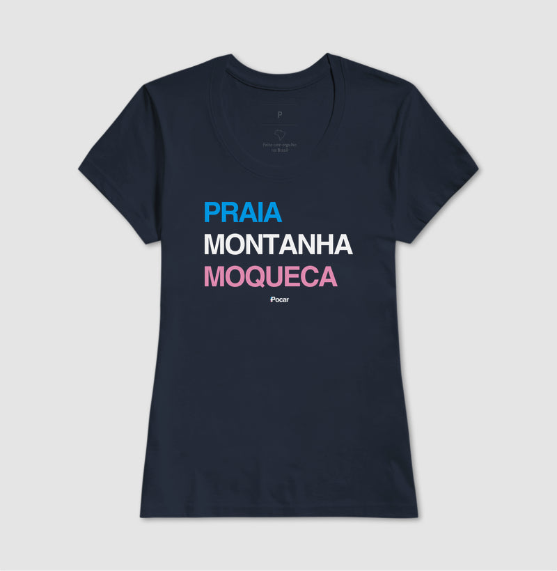 Camiseta | Praia, Montanha, Moqueca