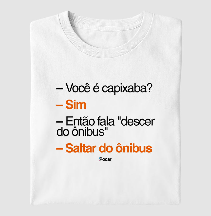 Camiseta | Capixabês - Saltar do ônibus