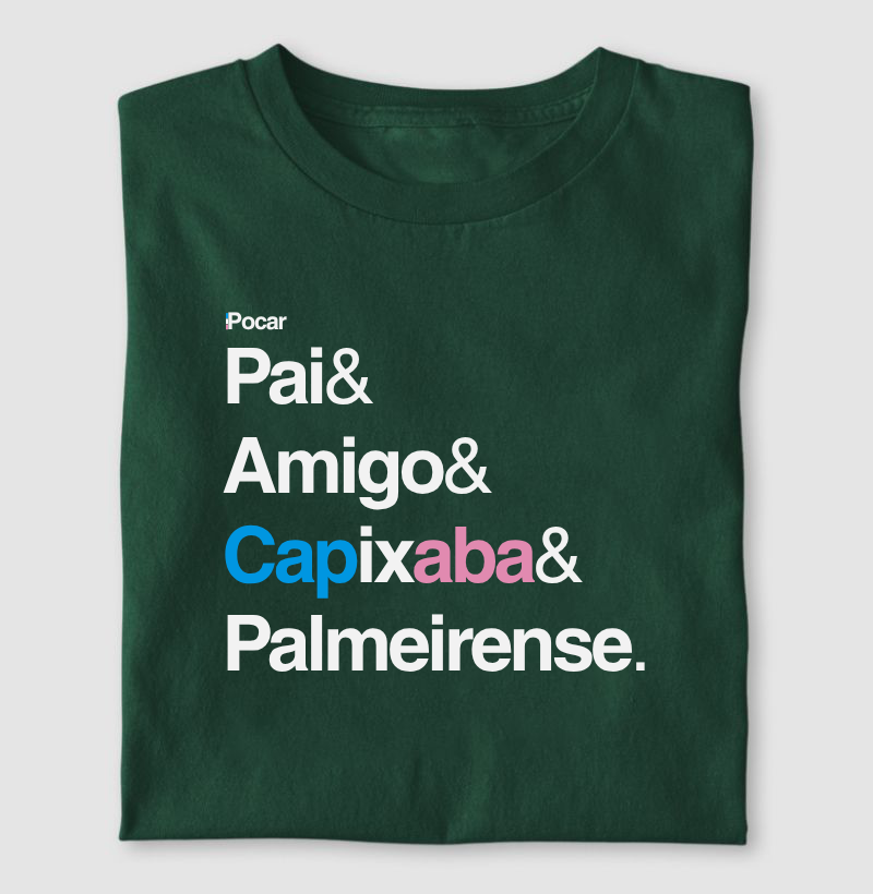 Camiseta | Pai, Amigo, Capixaba e Palmeirense