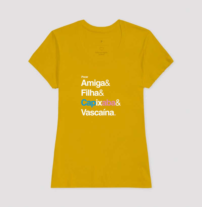Camiseta | Amiga, Filha, Capixaba e Vascaína