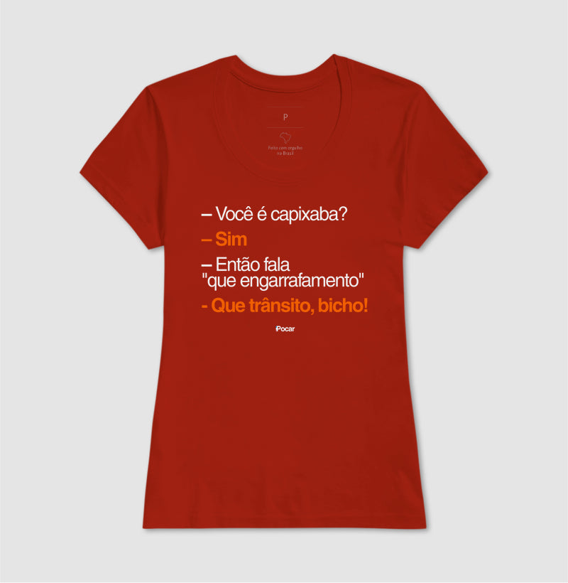 Camiseta | Capixabês - Que trânsito, bicho!