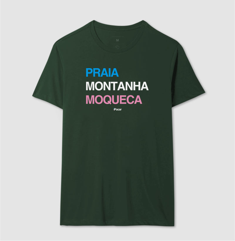 Camiseta | Praia, Montanha, Moqueca