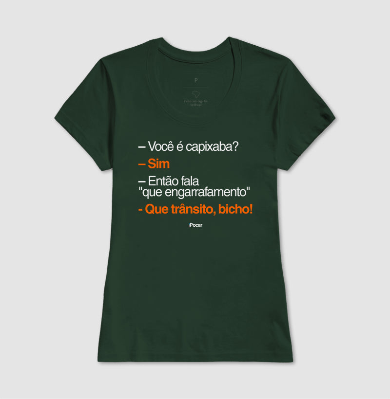 Camiseta | Capixabês - Que trânsito, bicho!