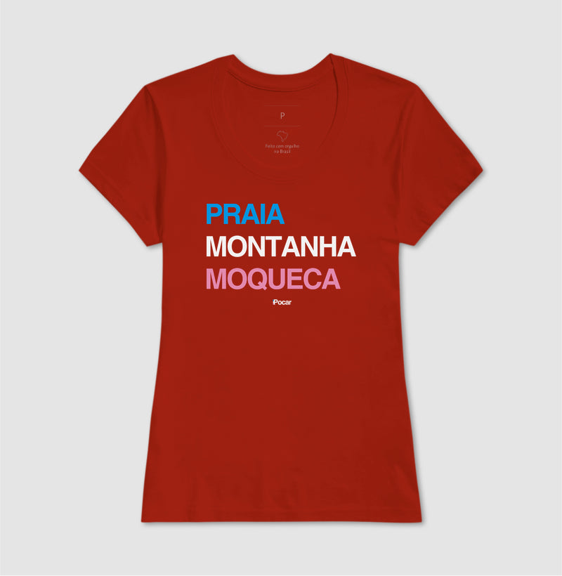 Camiseta | Praia, Montanha, Moqueca