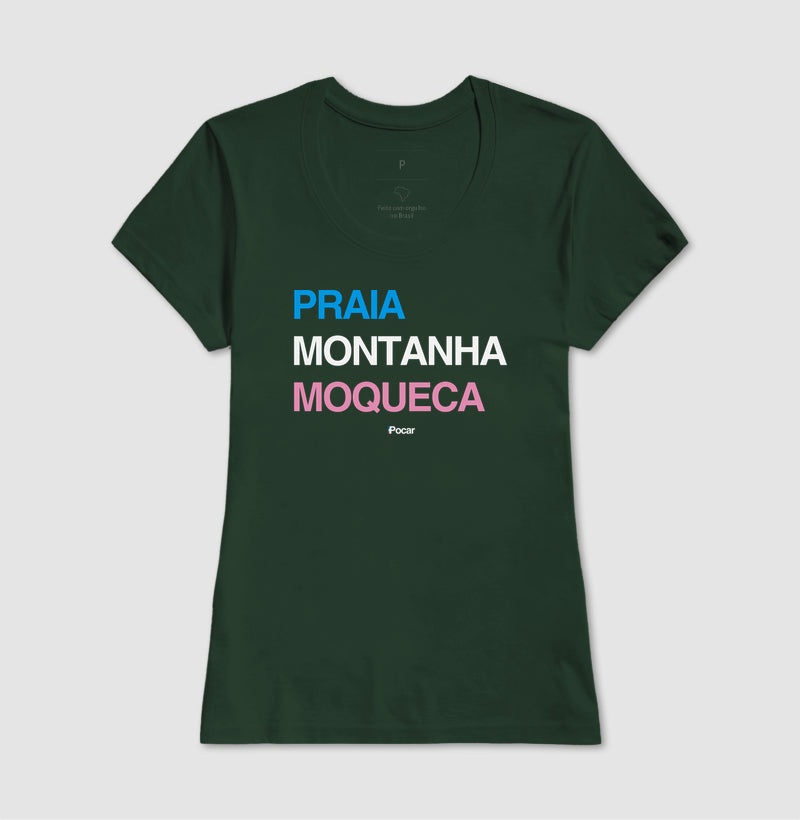 Camiseta | Praia, Montanha, Moqueca