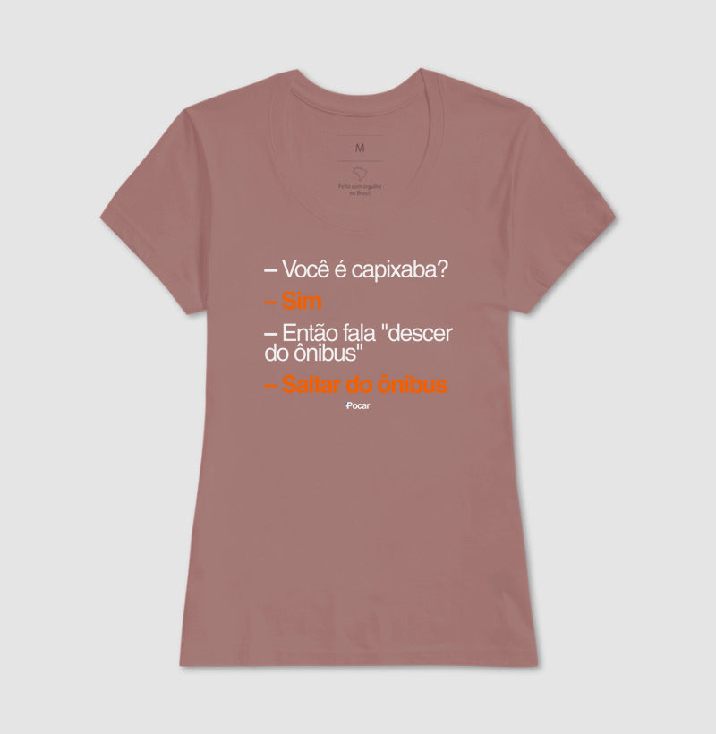 Camiseta | Capixabês - Saltar do ônibus