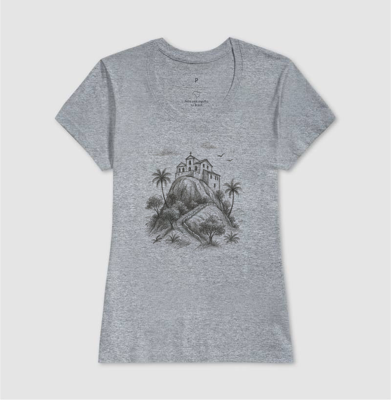 Camiseta | Convento da Penha a lápis.