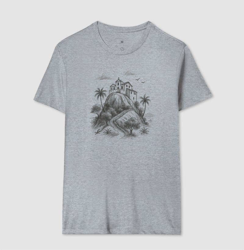 Camiseta | Convento da Penha a lápis.