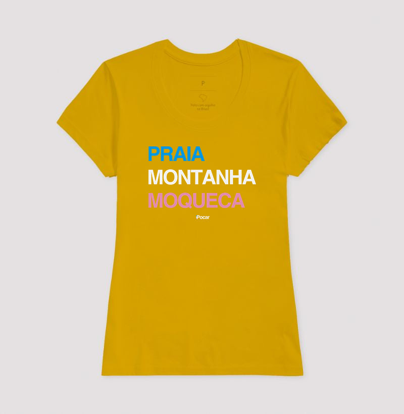 Camiseta | Praia, Montanha, Moqueca