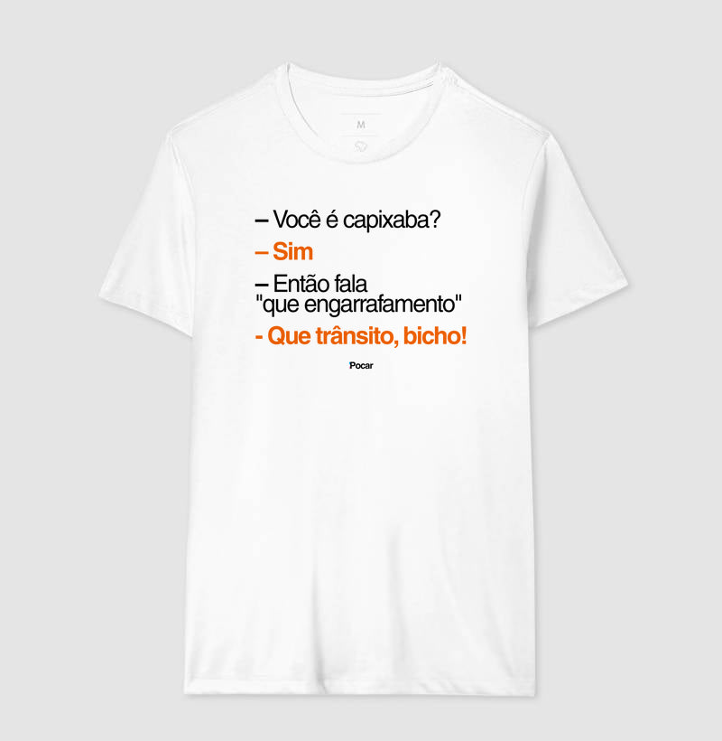 Camiseta | Capixabês - Que trânsito, bicho!