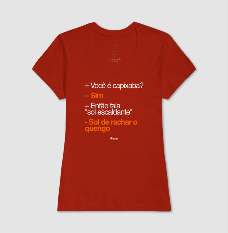 Camiseta | Capixabês - Sol de rachar o quengo
