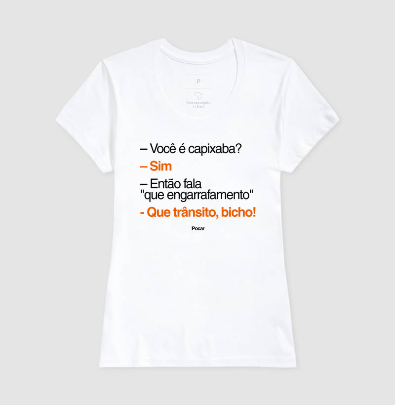 Camiseta | Capixabês - Que trânsito, bicho!